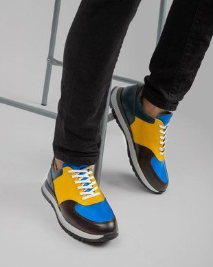 Чоловічі кросівки: "Blue-Yellow Spirit" 1001 фото
